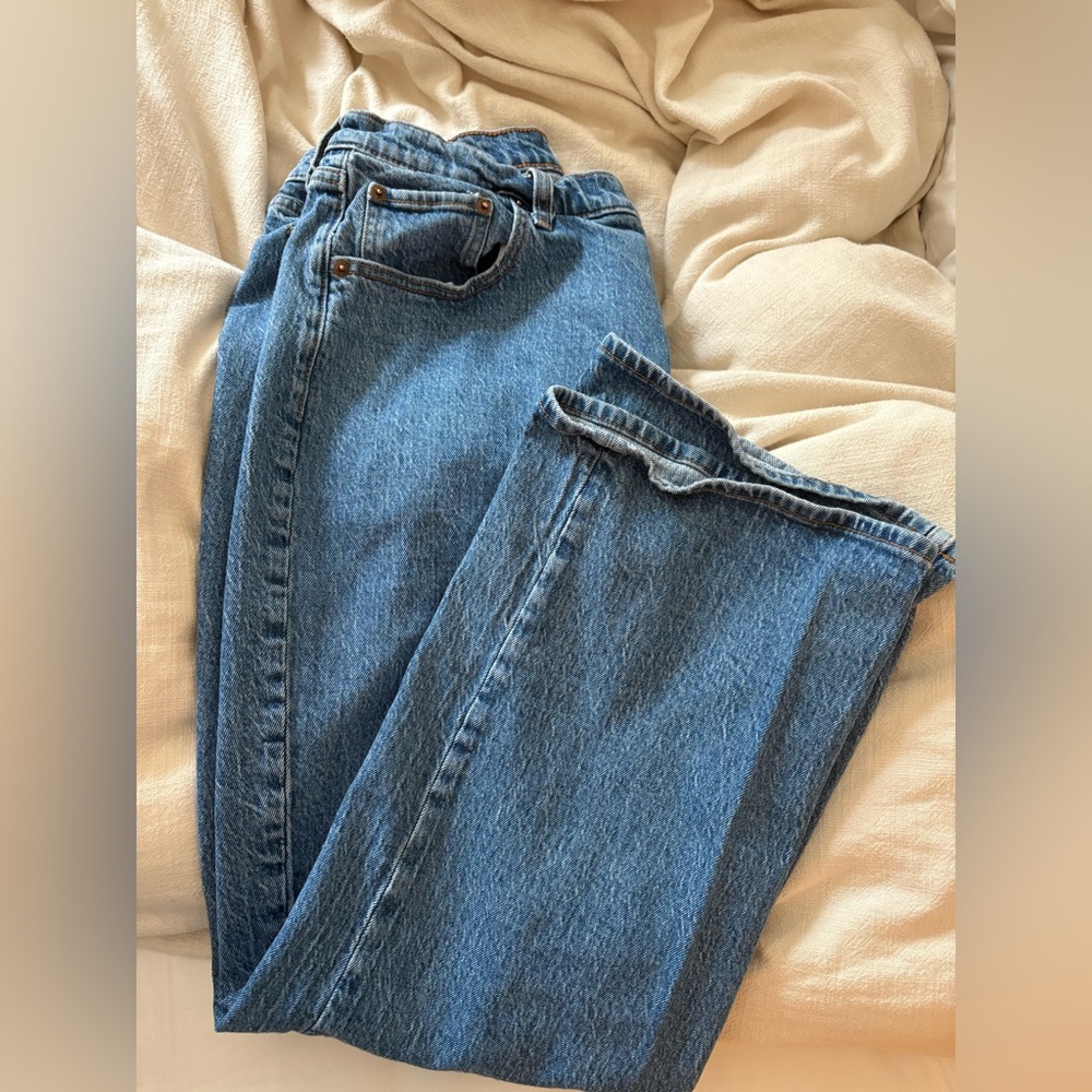 Curve Love Low Rise Baggy Jean - Dark Marble